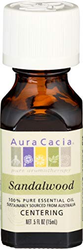 Aura Cacia Aceite Esencial de Sándalo 0.5 oz miniatura 1