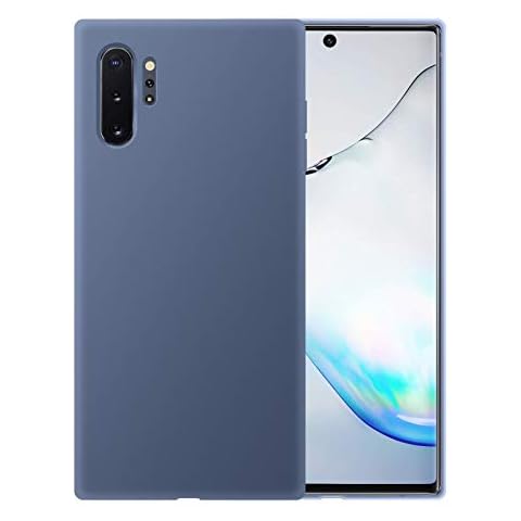 Liquid Silicone Phone Case for Samsung Galaxy Note 10+/Note 10 Plus N975 N975U(Cobalt Blue) 6.8"/Full Body Protection/Shockproof/Gel Rubber/Cover Case Drop Protection Cover