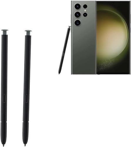 Stylet pour Samsung S23 Ultra lot de 2 crayons tactiles de rechange sans Bluetooth couleur vert