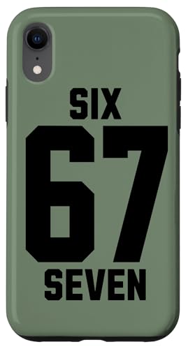 67 Six Seven Sport Design on Back. 6 7 Meme Men Women Kids X}zP[X iPhone XR p
