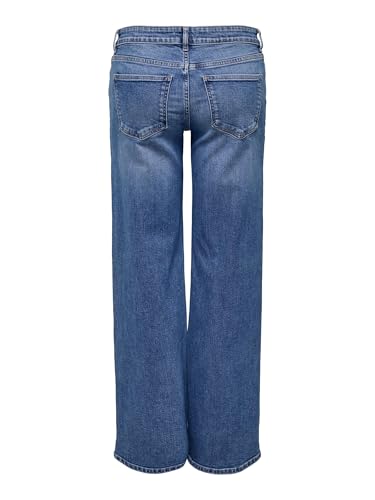 ONLY Female Jeans mit weitem Bein ONLJUDY-O Niedrige Taille Gerade geschnitten Jeans