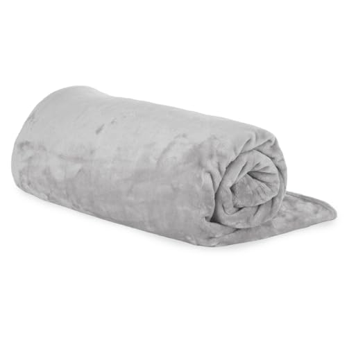 Consejos para Comprar Cobijas Calientitas los 5 mejores. 48 Cobija King Size Manta para Sofa y Cama de Forro Polar Frazada Comoda Suave y Calientita de Calidad Premium (Gris)