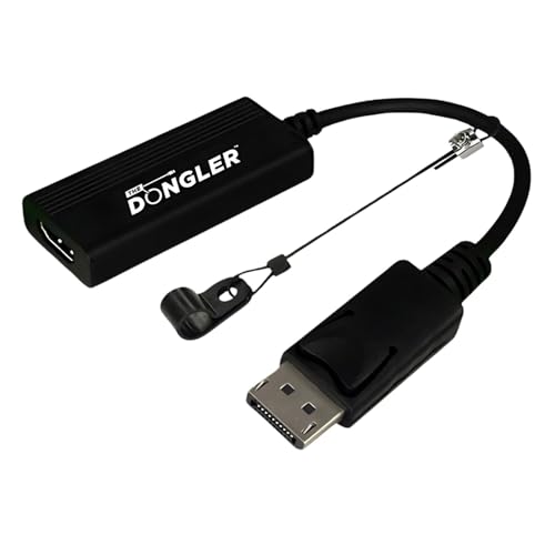 Adaptador DisplayPort 1.4 a HDMI Dongler DO-D001 con cable flexible arnés y soporte 4K HDR