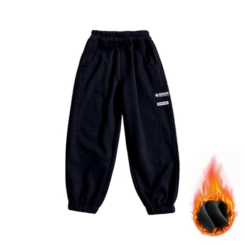 Boys Sweatpants Casual Fleece Athletic Workout Kids Clothes Baggy Elastic Waist Drawstring Cotton Joggers with Pocket