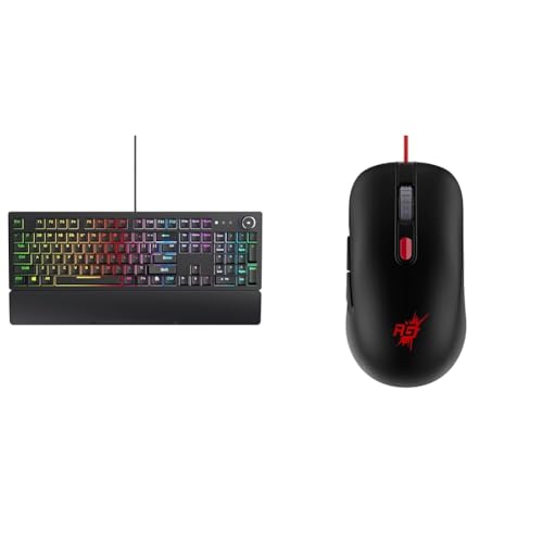 Image of Redgear Shadow Blade Mechanical Keyboard with Drive Customization, Spectrum LED Lights, Media Contro