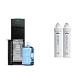 CLNLPOU520SCF2B Brio 520 Series No Line Bottom-Loading Water Cooler with Built-in 2 Stage Water Filter Black
