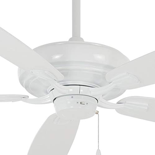 Minka-Aire F551-Wh Watt 60 Inch Energy Star Rated Ceiling Fan With Dc Motor And 4 Speed Pull Chain In White Finish #TOP4