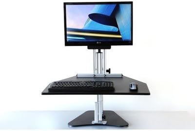 Kangaroo Pro Adjustable Height Desk Finish: Black