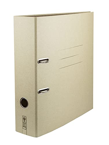 Wiesenduft - Ordner Aktenordner DIN A4 Graspapier Pappe nachhaltig beige hell neutral breit umweltfreundlich schlicht schön