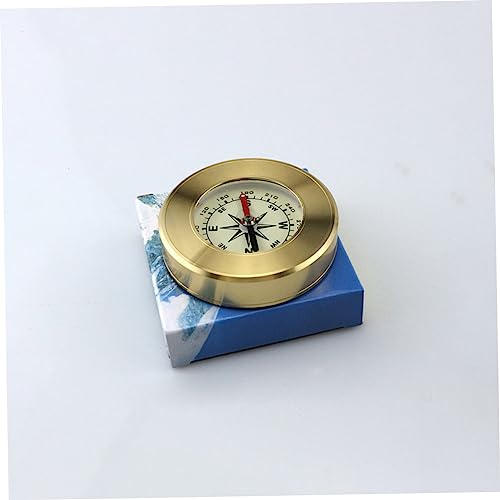 Brújula de Camping Hemoton de Latón con Ventana Portátil miniatura 2