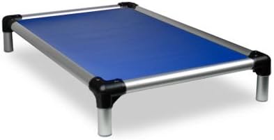 Kuranda Chewproof Bed - Silver Aluminum - 44" x 27" - Vinyl - Royal