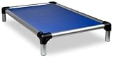 Kuranda Chewproof Bed - Silver Aluminum - 44" x 27" - Vinyl - Royal