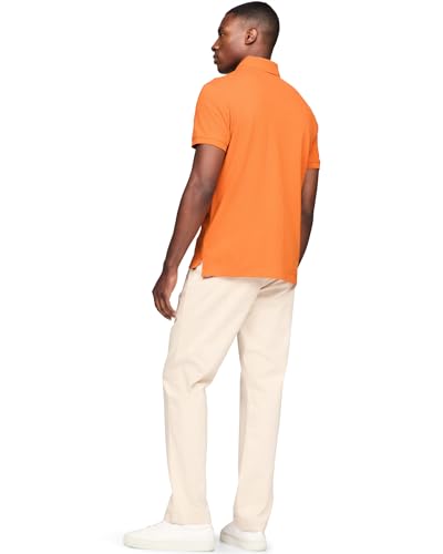 Image of Tommy Hilfiger Men's Short Sleeve Polo Shirts in Slim Fit with Stretch and Organic Pique Cotton