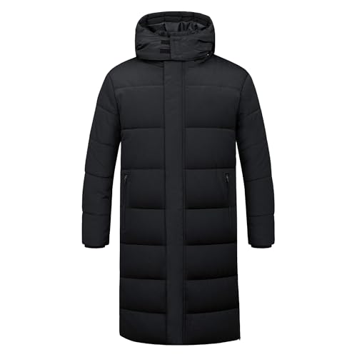 Parka matelassée homme manteau hiver imperméable chaud à capuche