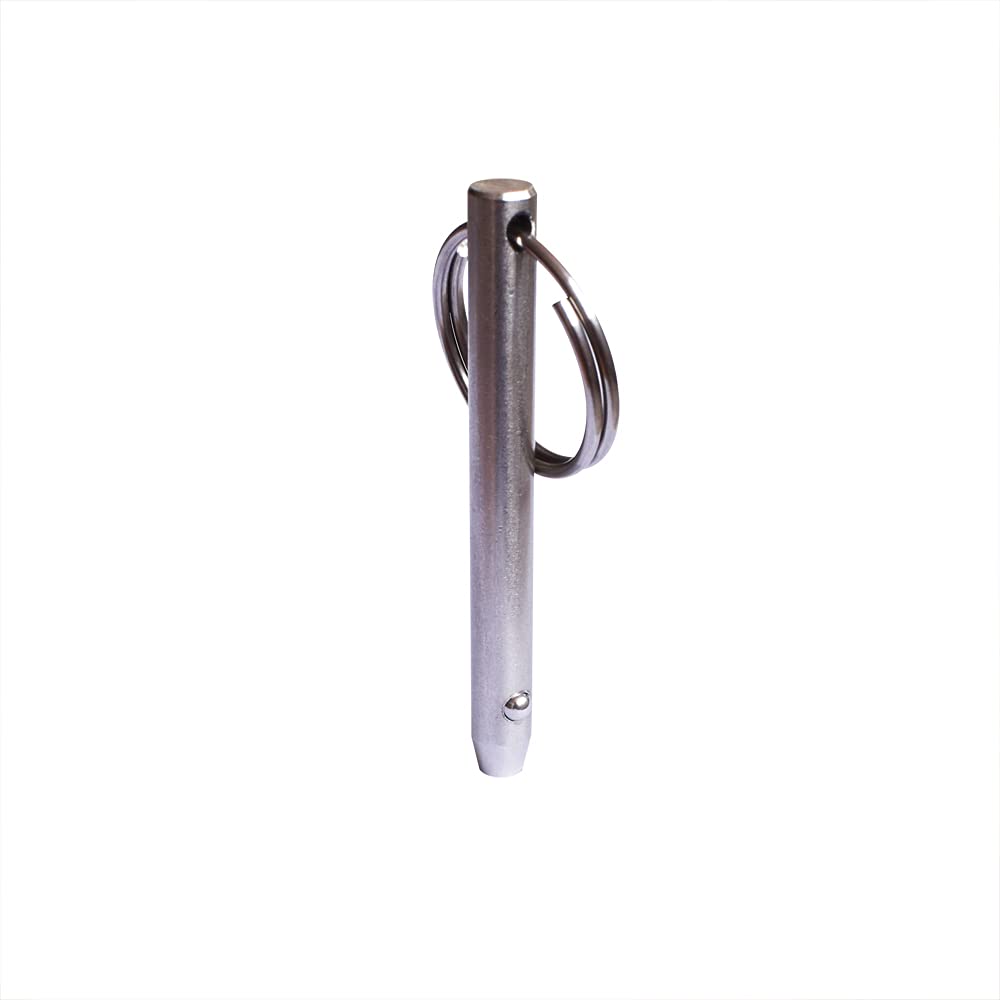 4 perni a sgancio rapido 5/16 "(8mm) Diametro 316 Acciaio inossidabile Lunghezza utile: 57 mm) Lunghezza totale 80 mm per Bimini Top Marine Hardware