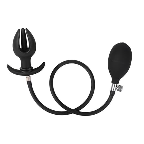 Juguete anal inflable de silicona ideal para sesiones fetiche y BDSM