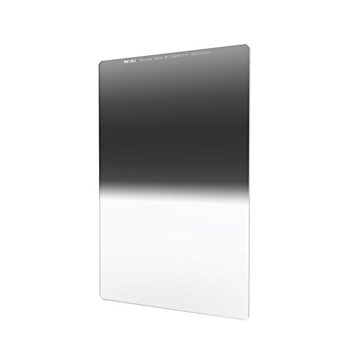 NiSi Glass 100X150mm Nano Multicoated Graduated IR Neutral Density 1.2 Reverse Edge Filter (4-Stops)
