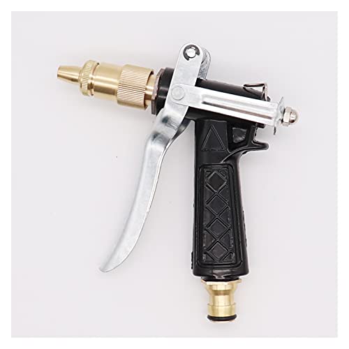 Qxdzswb Metalen slang mondstuk hogedruk tuin tuin slang met nozzle auto wassen water gun spuit verstelbare koperen slang… - Image 7