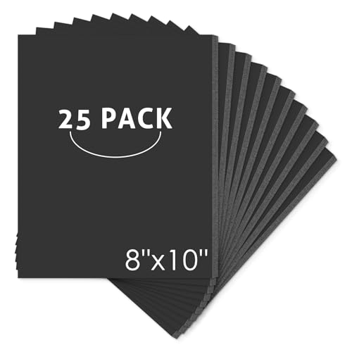 Mat Board Center, Pack of 25 Foam Core Backing Boards 3/16