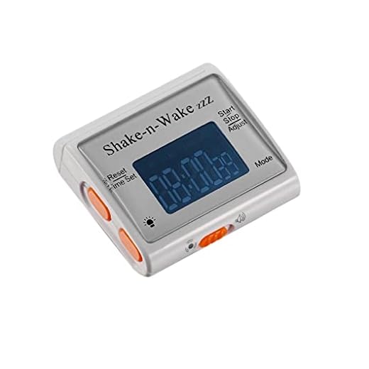 TECH TOOLS INNOVATIVE GIFTS AND GADGETS Silent Vibrating Personal Alarm Clock Shake-N-Wake (White)