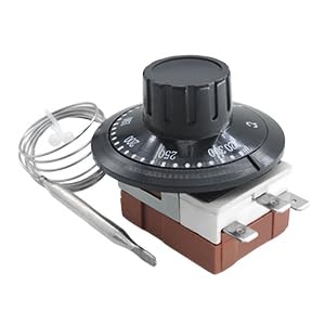 MASO TS-120SR Thermostat capillaire pour voiture avec interrupteur de contrôle de température réglable de 0 à 120 °C