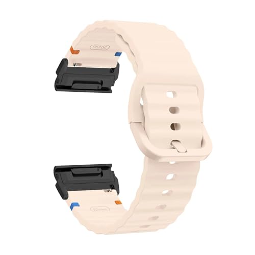 [�����ȓX] 26mm 22mm �V���R���X�g���b�v �ɓK��Garmin Fenix 8 E 7 7X 6X Pro 5XPlus Epix Pro Gen 2 47mm 51mm/Enduro 3 �N�C�b�N�t�B�b�g �E�H�b�`�o���h �u���X���b�g(Pink