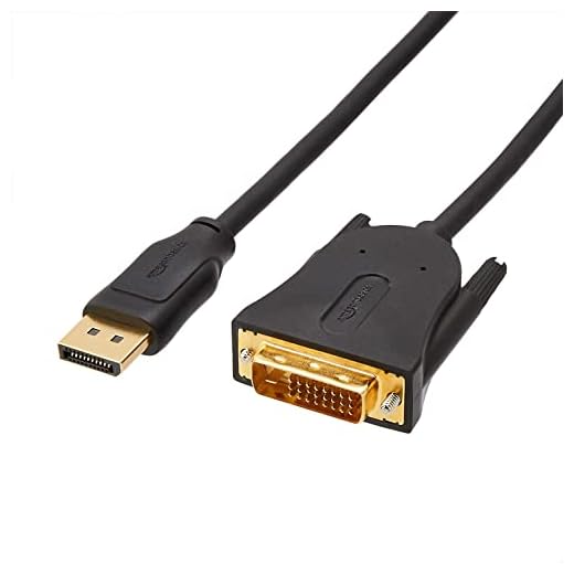 Amazon Basics DisplayPort to DVI Display Cable - 6 Feet, 10-Pack