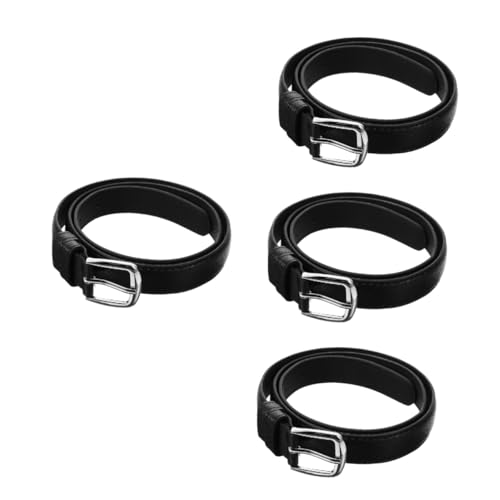 VALICLUD 4pcs Boys Leather Belt for Jeans Stylish Belt with Decorative Details Versatile Design for Ages Comfortable Fit for Every