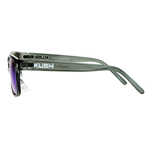 PASTL KUSH Unisex Sunglasses Slate Gray Square Frame Mirror Lens UV 4004