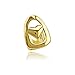 6PC 18K Plated Gold Grillz Mouth Teeth Top Tooth Single Grill Cap for Teeth Mouth Party Accessories Teeth Grills