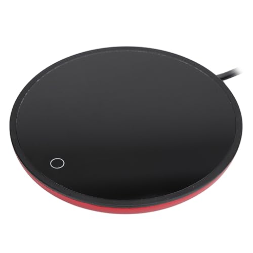 Akozon Electric Touch Heating Cup Mat - Adjustable Temperature Cup Warmer Pad for Coffee, Tea, and Milk (US Plug 110V)