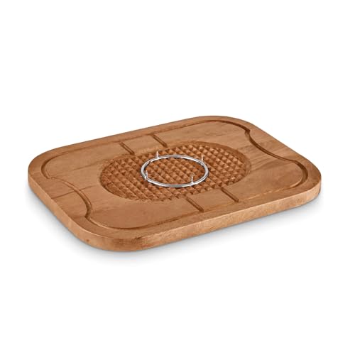 Tower Wooden Carving Board with Meat Spikes