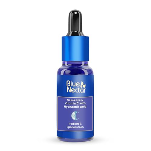 Blue Nectar Suero de vitamina C para rostro con ácido hialurónico, vitamina C natural para rostro con ingredientes antiarrugas naturales conocidos como grosella espinosa, almendra para una piel feliz brillante y más firme Blue Nectar Suero de vitamina C para rostro con ácido hialurónico, vitamina C natural para rostro con ingredientes antiarrugas naturales conocidos como grosella espinosa, almendra para una piel feliz brillante y más firme