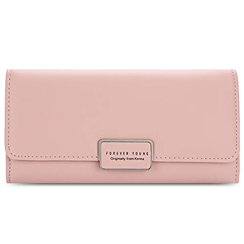 Perfectii Forever Young Logo Faltbare Langkupplungs-Wallet-Karte Halter F