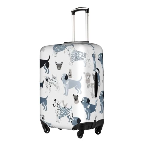 Dachshund Dog Print Protective Suitcase Cover Washable Travel Luggage Protector with Concealed Zipper2