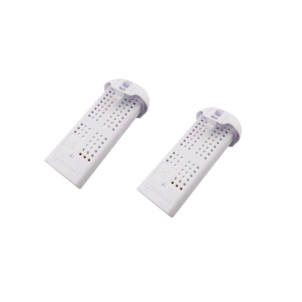 Compatibile con Syma X22 Series Batteria Li-ion 3.7V 400mAh | Scarica stabile, capacità adeguata, alimentazione sicura per volo drone(White-2PCS)
