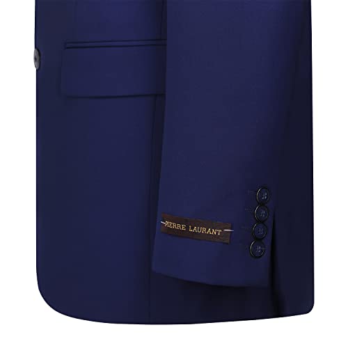 P&L Men's 3 Piece Slim Fit Suit Set Two Buttons Solid Office Jacket Vest Pants Dress Suit3