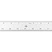Alumicolor Aluminum Straight Edge with Center Finding Back, 48IN, Silver