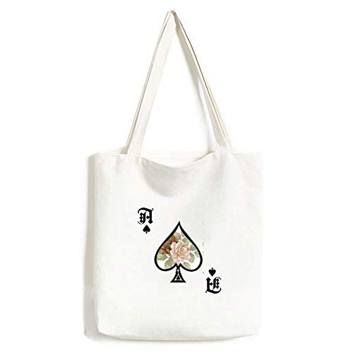 Sac à main roses et feuilles de poker, le cadeau original idéal