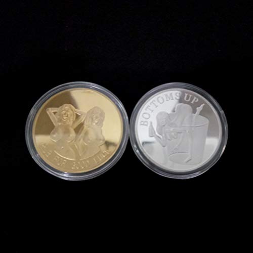 Amosfun Adult Challenge Coin Women Rub For Good Luck Head And Tail Coin Collection Challenge Coin For Gift Souvenir #TOP5