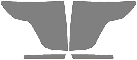 SlickMod Precut Vinyl Tint Cover for 2011-2015 Ford Explorer Taillights (Reverse Cutout, 20% Dark Smoke)