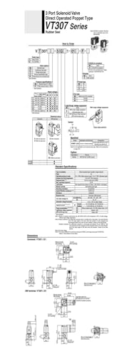 Electrovanne pneumatique VO307-5G1-X84 distributeur 3 voies - 4