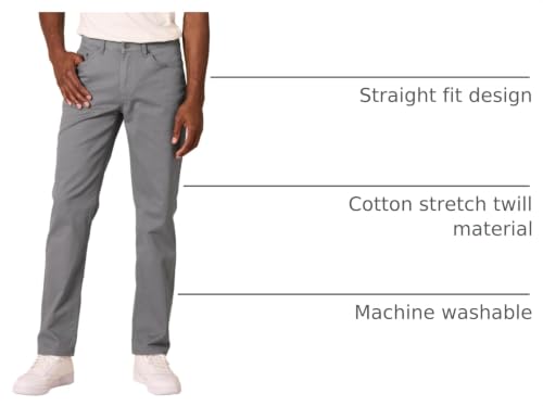Image of Amazon Essentials Men's 5-Pocket Stretch Twill Pants