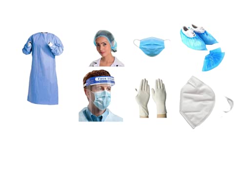 SES -For Safety Travelling PPE Kit for Isolation Disposable and Reusable and Washable Surgical PPE Kit for Personal Protective Kit 7-In1 Set Kit (B094Z86RWL) Amazon Price History, Amazon Price Tracker
