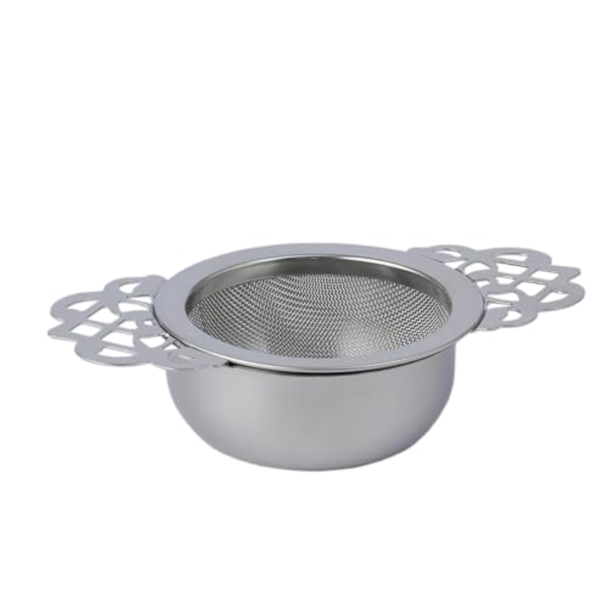 Strainer with Drip Bowl, Stainless Steel Fine Mesh Filter
