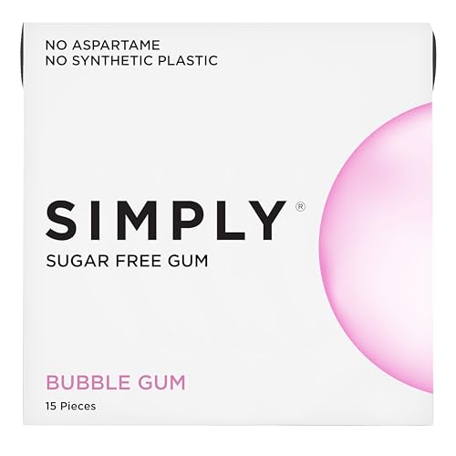 SIMPLY Gum | Dental Gum | Sugar Free Xylitol Chewing Gum | Bubblegum | Pack o...