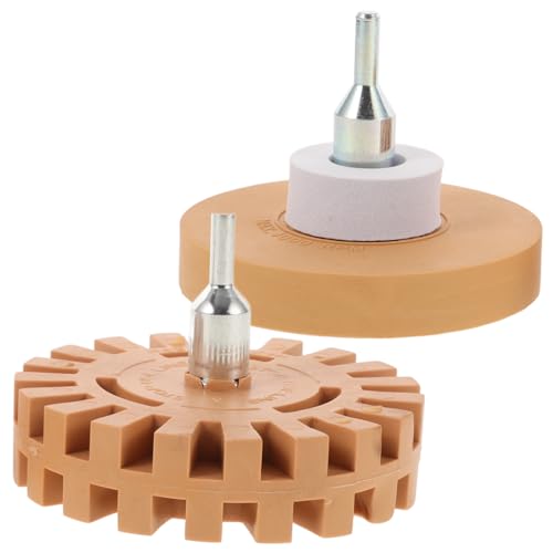 OUNONA Professional Sticker Remover Wheel Kit 4 Pneumatic Eraser Wheel for Car Tape Decal Removal