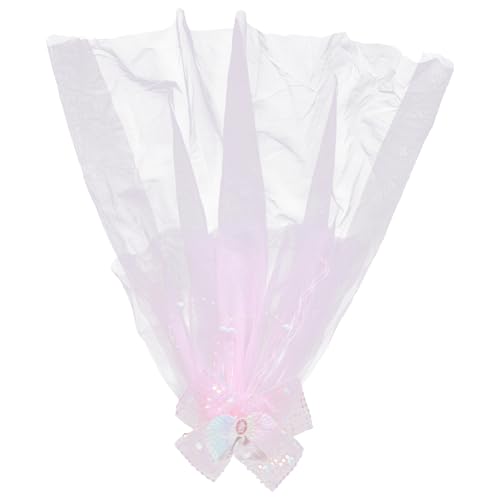FOMIYES Birthday Veil Headpiece with Bow Hair Clip Elegant Girl Hair Accessories Soft and Stylish Hair Clips for All Ages and Special Occasions
