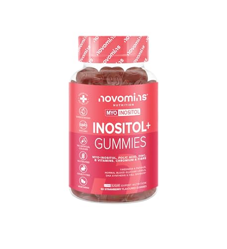 Novomins PCOS Gummies – PCOS Supplement with Myo-Inositol, Folate, Zinc, Vitamin B12, B6 & Chromium – Hormonal Balance for Women – 60 Chews – Tastier Than Inositol Tablets and Powder