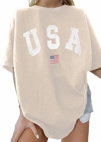 Image of Remidoo Oversized Graphic Tshirts for Women Casual Loose Fit Short Sleeve Tee